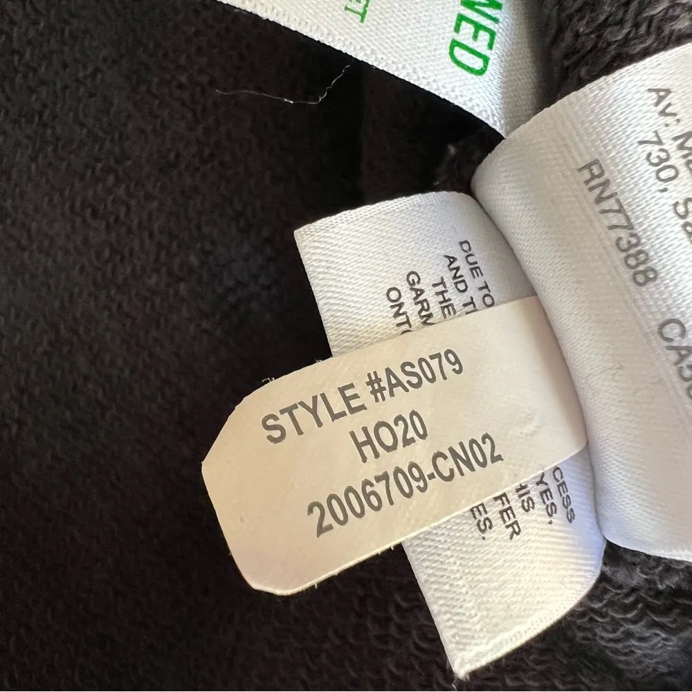 J.Crew Vintage Cotton Terry Turtleneck Shirt Womens L Large Black Top - Image 5