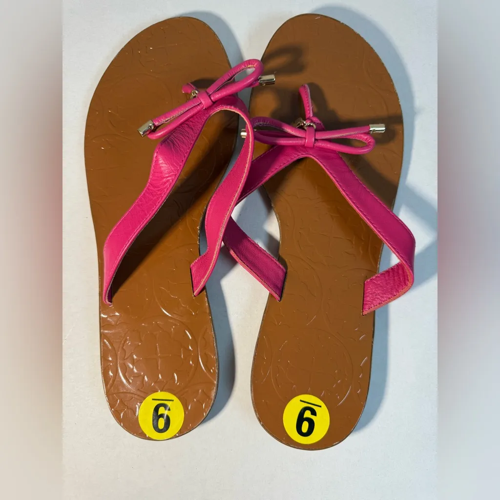 NEW Kate Spade "Charles" Flip-Flop
Women's Sz 9 Bow Pink Sandals
Thongs - Image 2