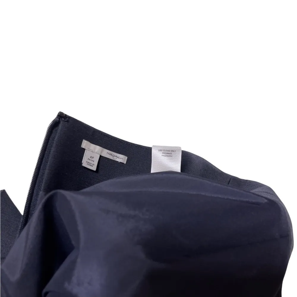 HALOGEN size 4P Petite Dark Gray Knee Length Midi Pencil Skirt - Image 4