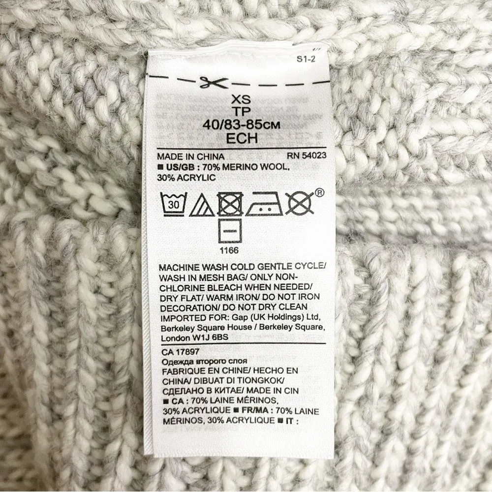 Banana Republic Limited Edition Embellished Sweater Rhinestone Gray Size XS - Image 12