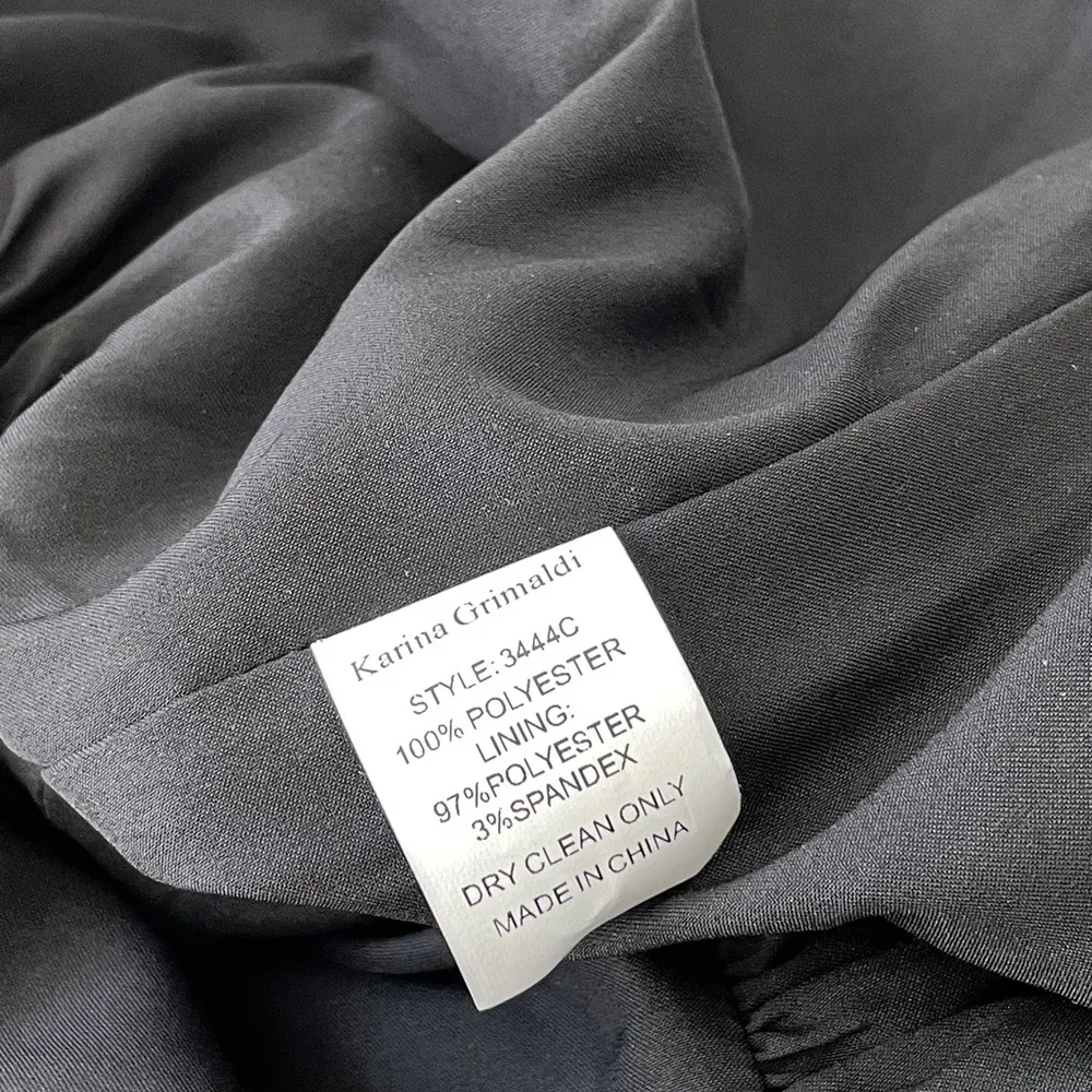 Karina Grimaldi Skirt colorblock mini black beige (L) formal luxury rich girl - Image 6