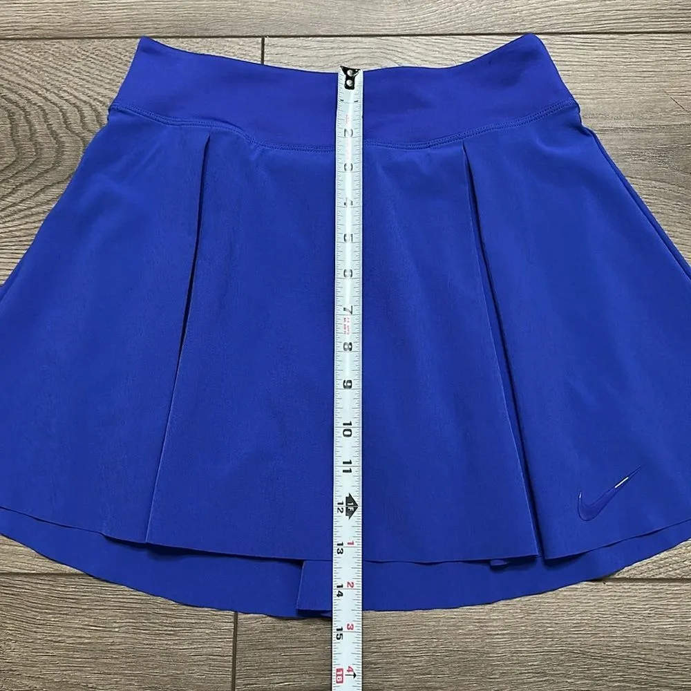 Nike Dri-Fit Club High Rise‎ Golf Tennis Blue Pocket Skirt Skort Size XS - Image 8