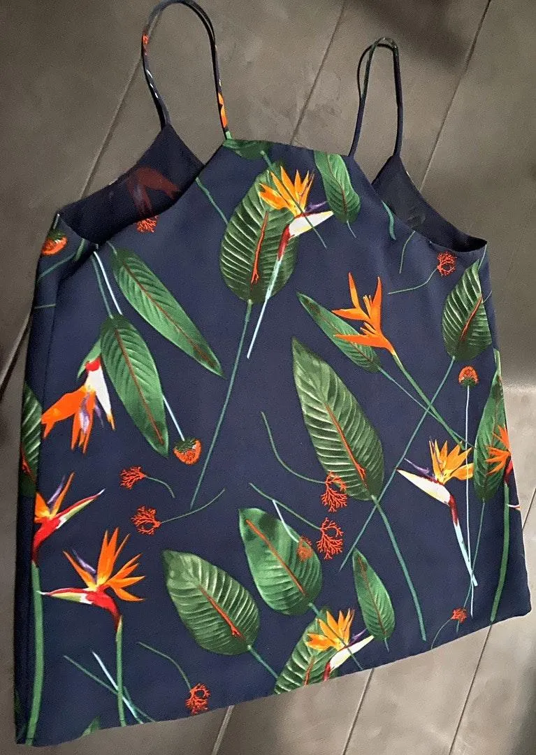 Dalia Tropical Print Camisole Blue - Image 2