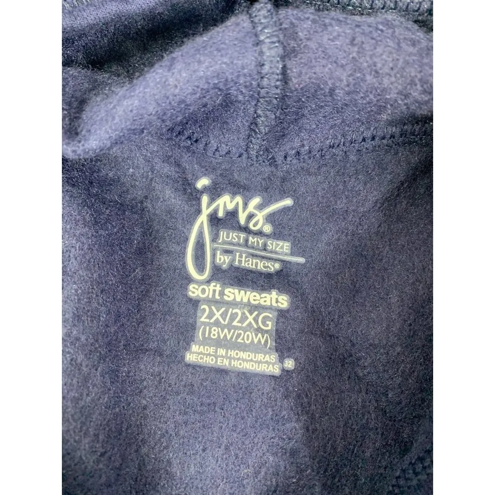Just My Size Women's Navy Blue Hooded Sweater - Image 4
