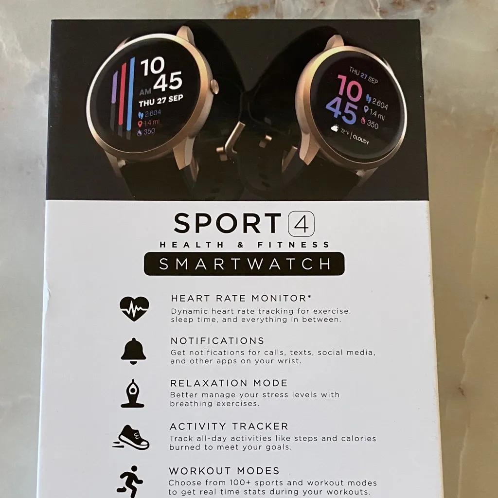 NWT iTouch Sport 4 Fitness Smart Watch Black - Image 5