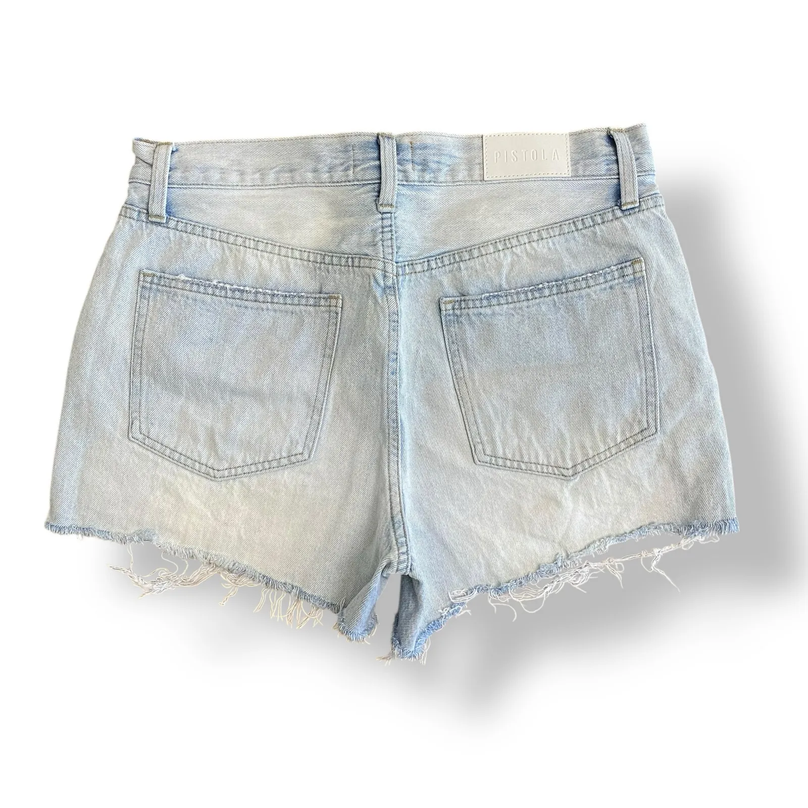 Pistola Women’s Kylee Denim High Rise Relaxed Cuffed Jean‎ Shorts Size 28 - Image 6