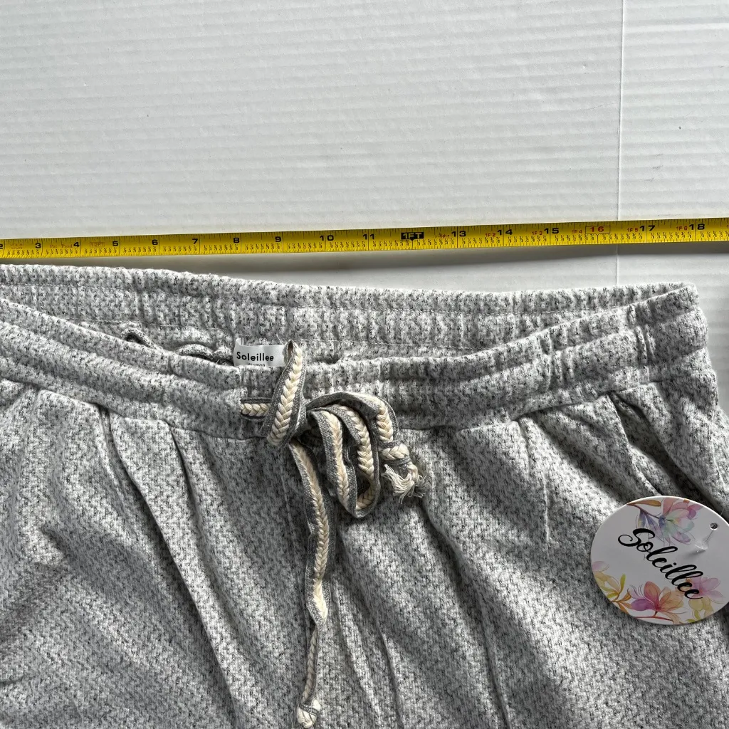 Soleillee Sz 2X Stretch Pull On Gray Knit Yoga Pants Loose Sweatpants‎ Pockets - Image 8