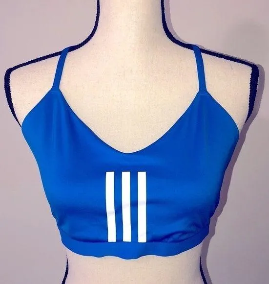 Adidas Sports Bra Athletic Top Blue - Image 2