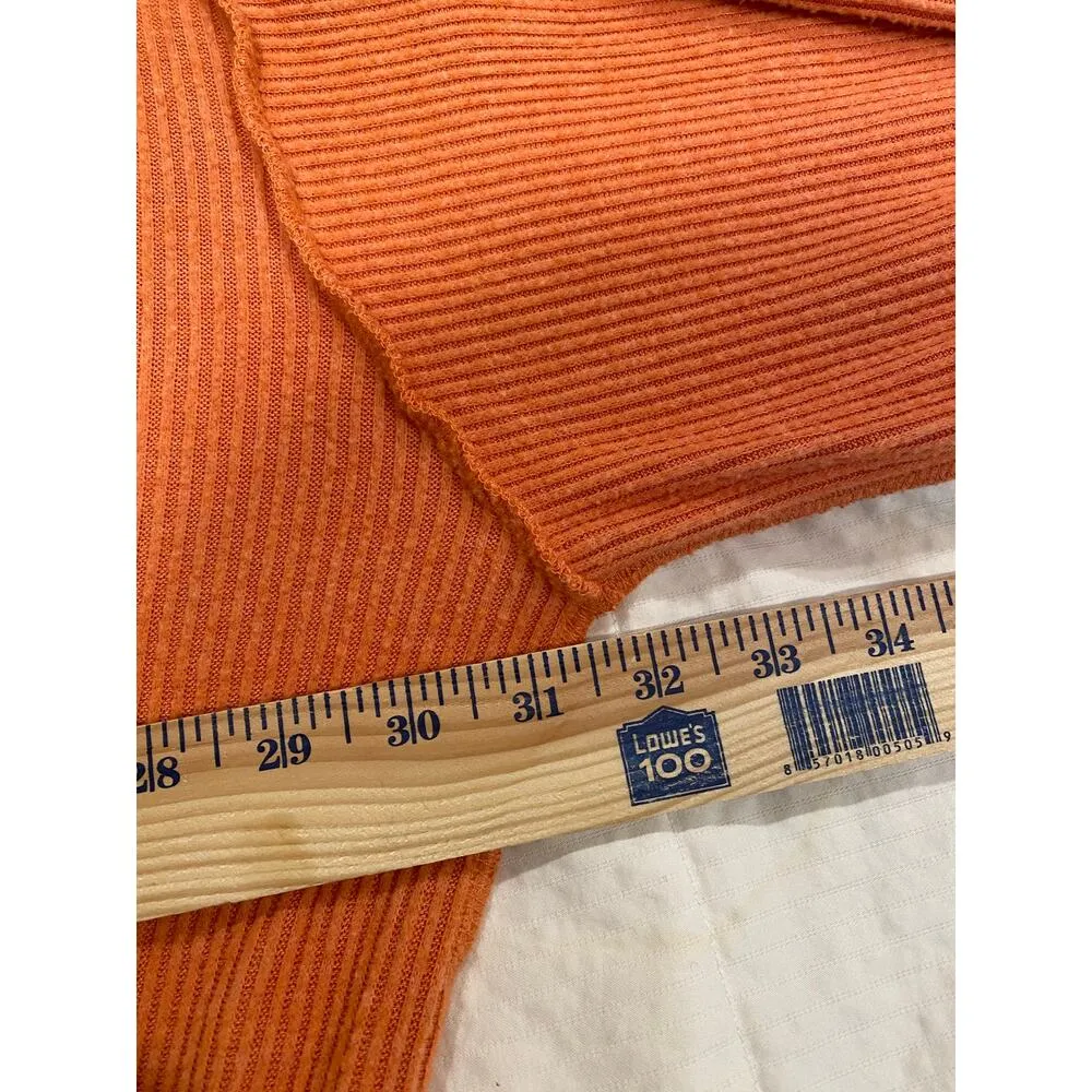 We The Free by Free People Main Squeeze Hacci Sweater Womens Size Medium Orange - Image 10