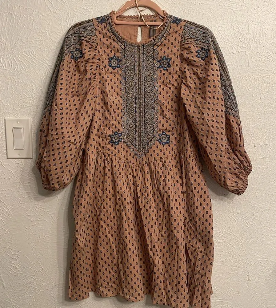 By Anthropologie Embroidered Tunic Mini Dress - Image 7