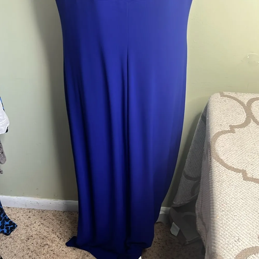 Lauren Ralph Lauren Maxi jersey gown with slit and side ruching size 18 - Image 7