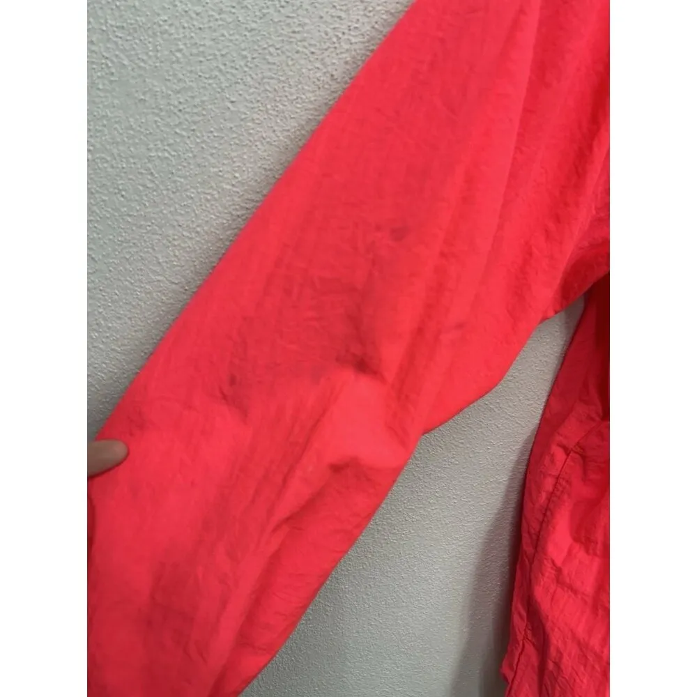VTG GOTCHA 90s Pullover Windbreaker Jacket 1/2 Zip Neon Pink Skate Surf Small - Image 9