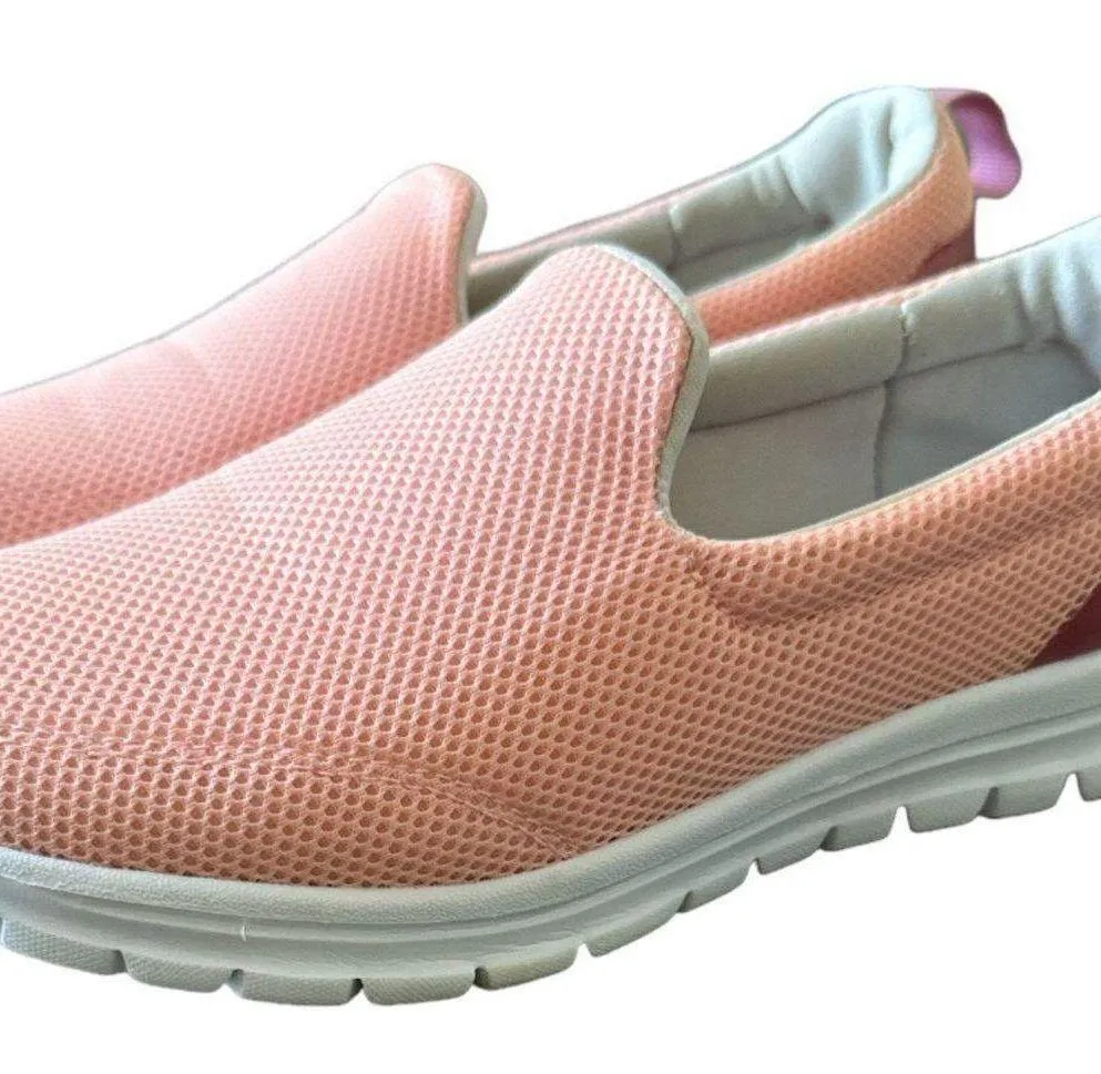 Paredes Danu women cushioned pink mesh comfort slip on shoes size 7.5 - Image 10