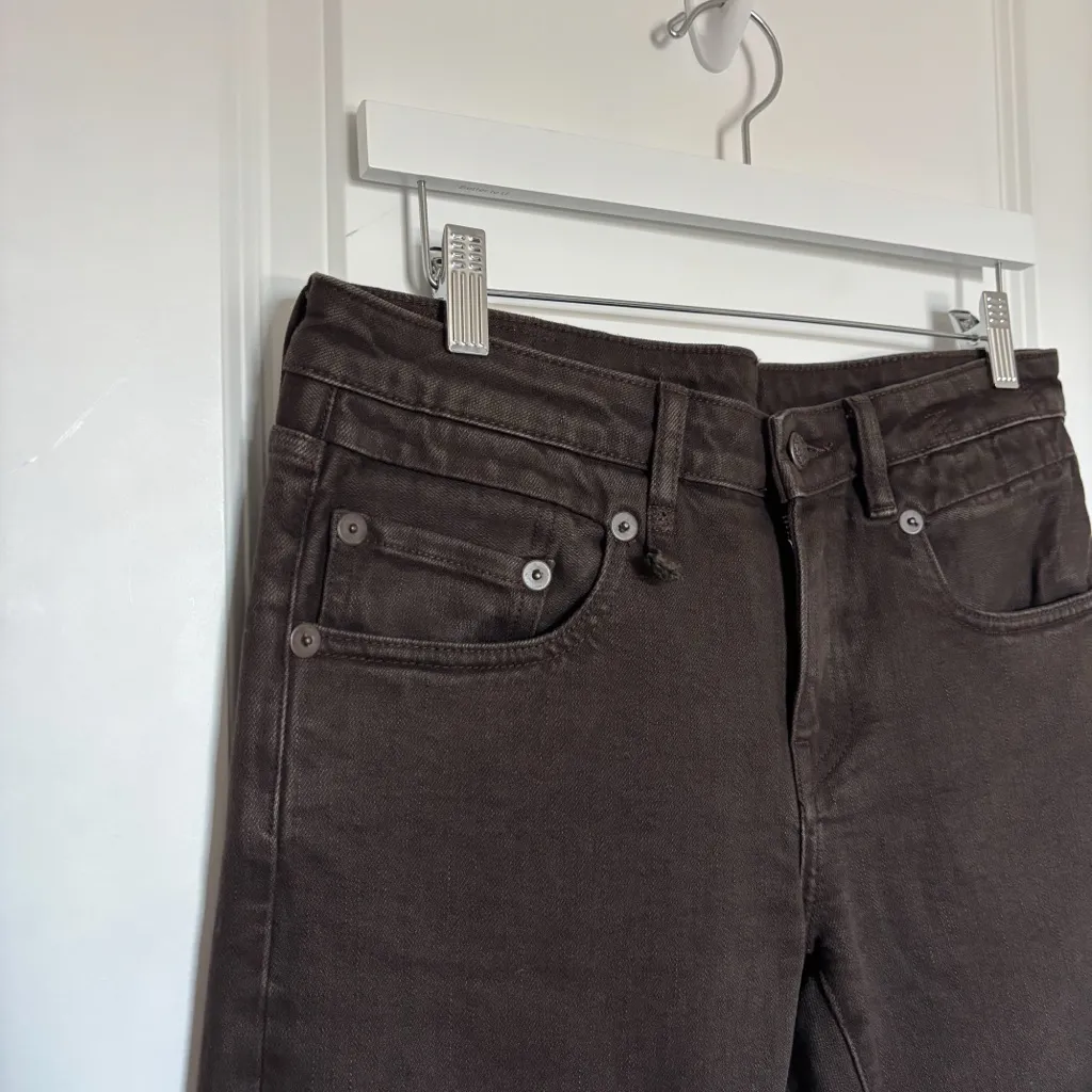 R13 Boy Straight Jeans Chocolate Brown - Image 10