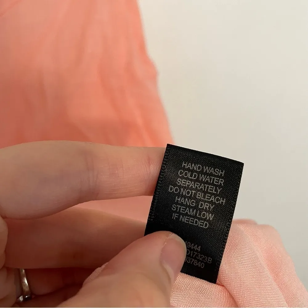 NEW NWT RED BY BKE BUCKLE Strappy Woven Tank Top Solid Pink V-Neck Sleeveless M - Image 10