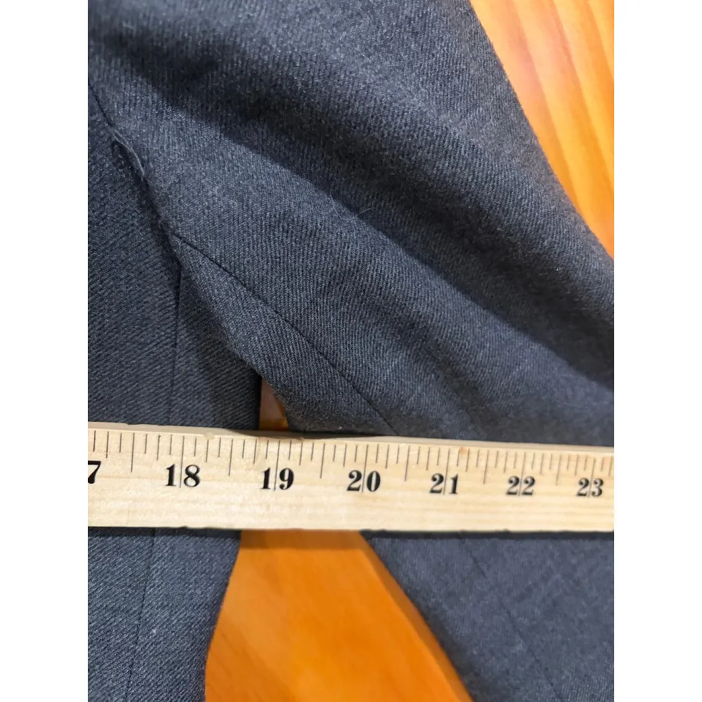 J.Crew Women’s Wool Blazer Size 6 Gray One Button Career Work Jacket - Image 6