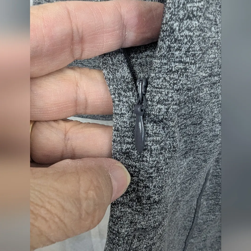 J. Jill Size XL Fit Marled Shirttail Dress Gray/Black Heather Gray - Image 5