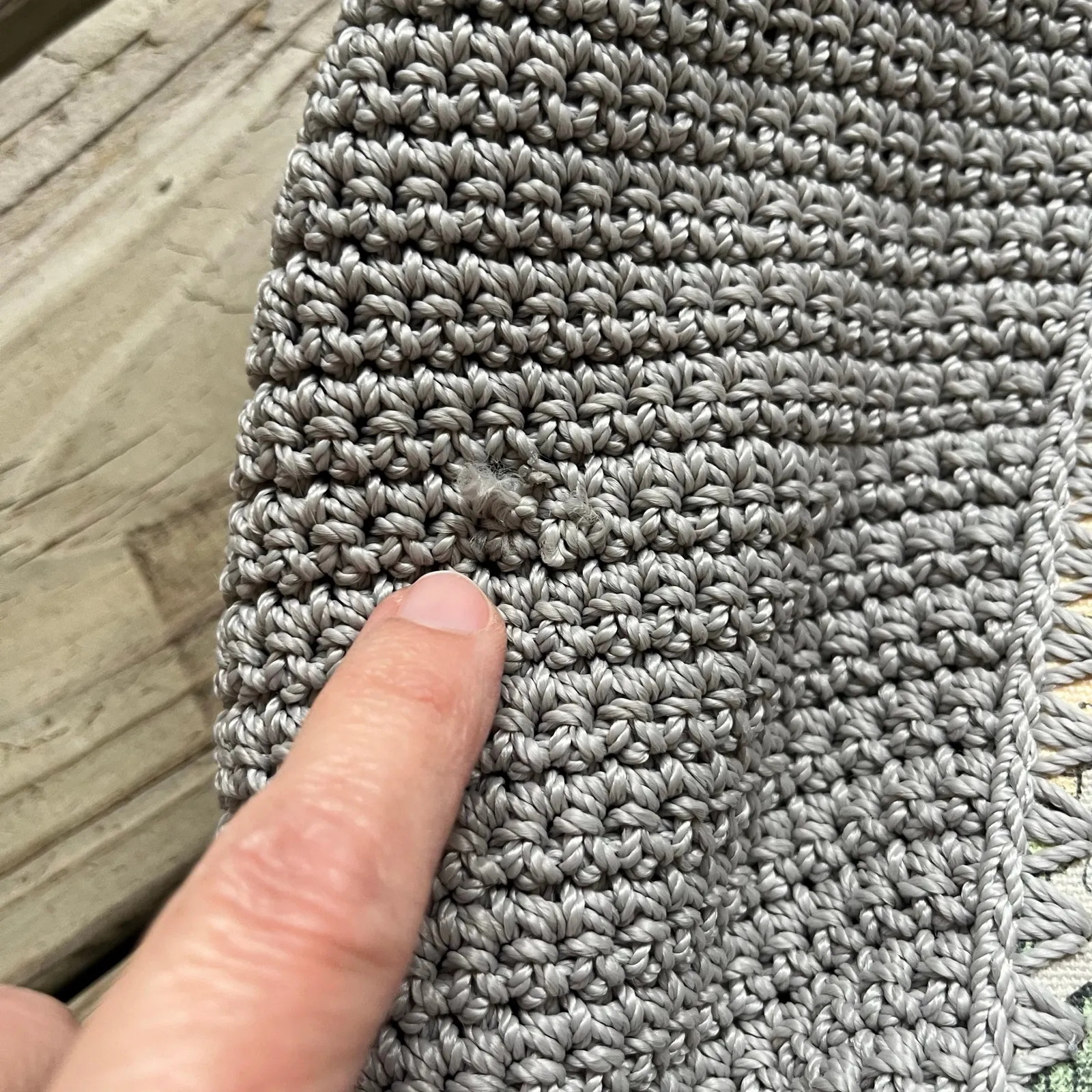 Sakroots Roma Shopper Bag Light Grey Large Floral Print - Image 10