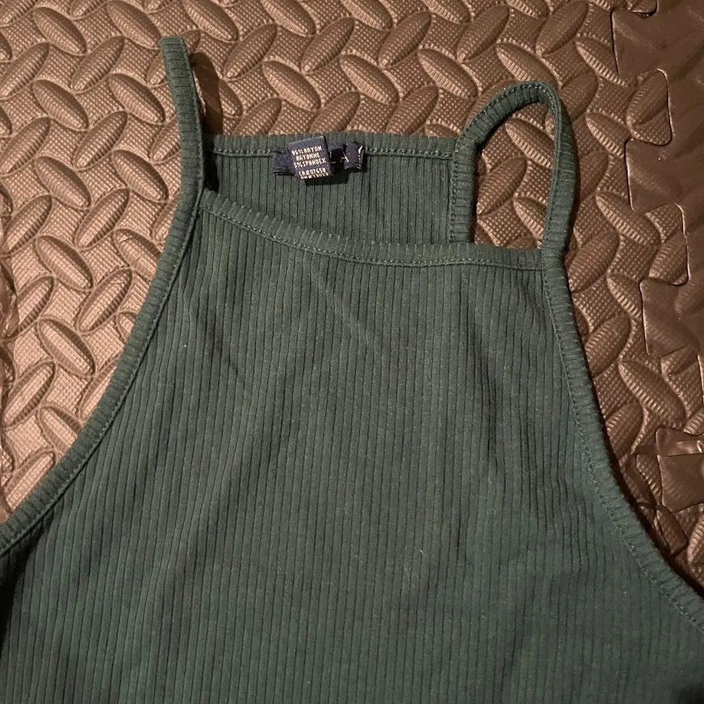 Uk2la forest green high neck dress S - Image 2
