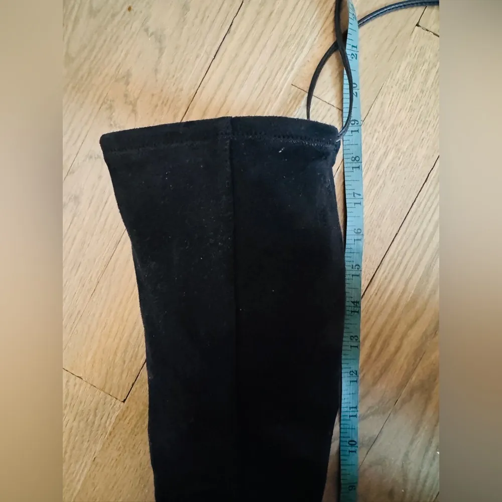 Sam Edelman Women's Vinney Boot Size 7 Block Heel Tall Black Stretch - Image 12