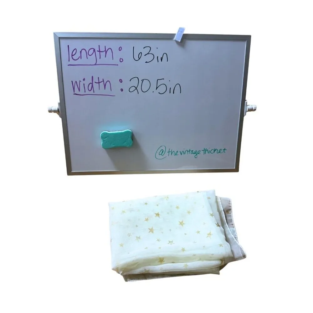 White Chiffon Sheer Scarf With Gold Sparkly Stars Boho Angel Glitter - Image 7