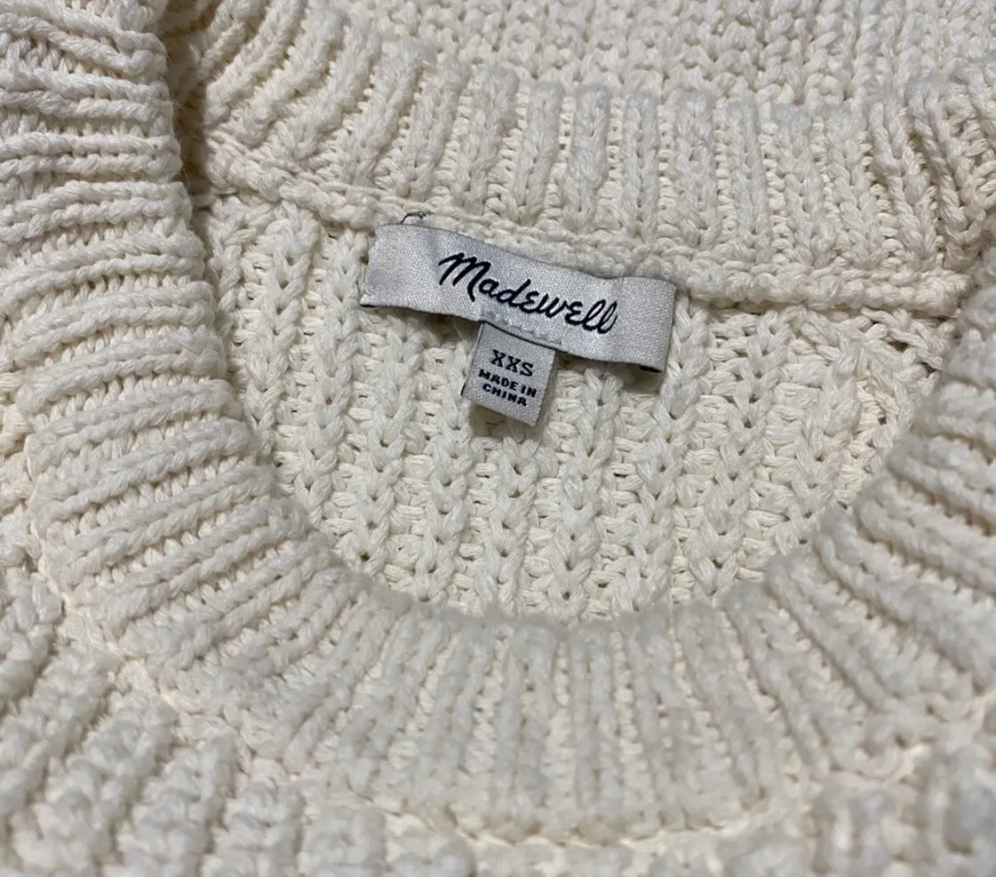 Madewell Chunky Balloon-Sleeve Pullover Sweater - Image 5