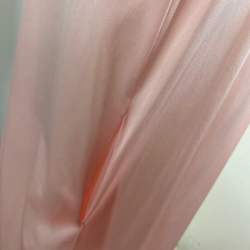 Vanity Fair Vintage Soft Pink Long Sleeve Sleep Shirt/Robe Large - Image 6