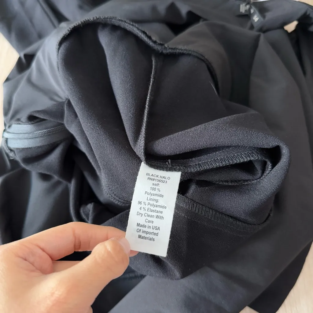 Black Halo 14 NWOT Enola Side Drape Sleeveless Jumpsuit Minimal Elegant Classy - Image 11