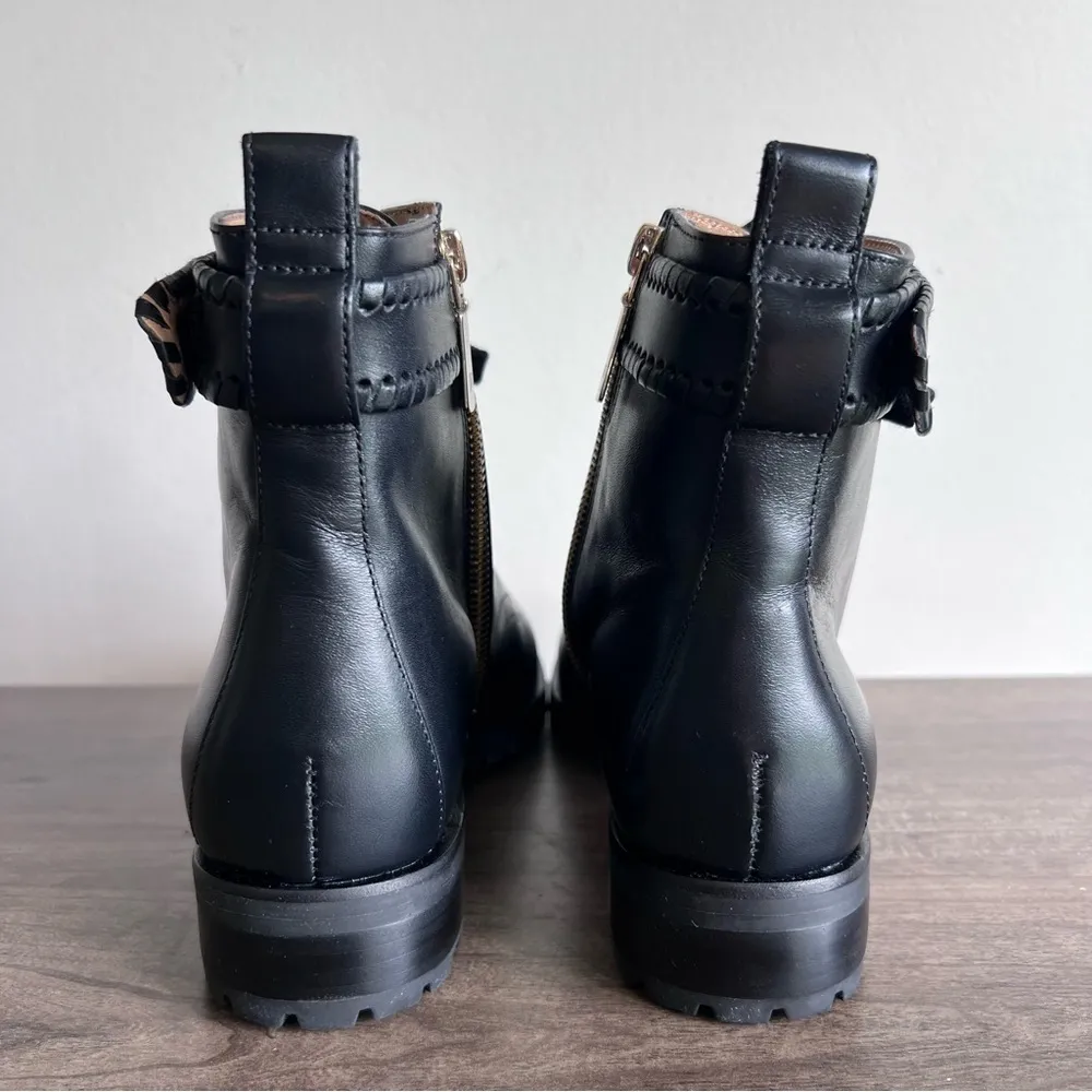 Jack Rogers Peyton Black Women's Lace Up Boot Size 7.5 #B1200 - Image 5