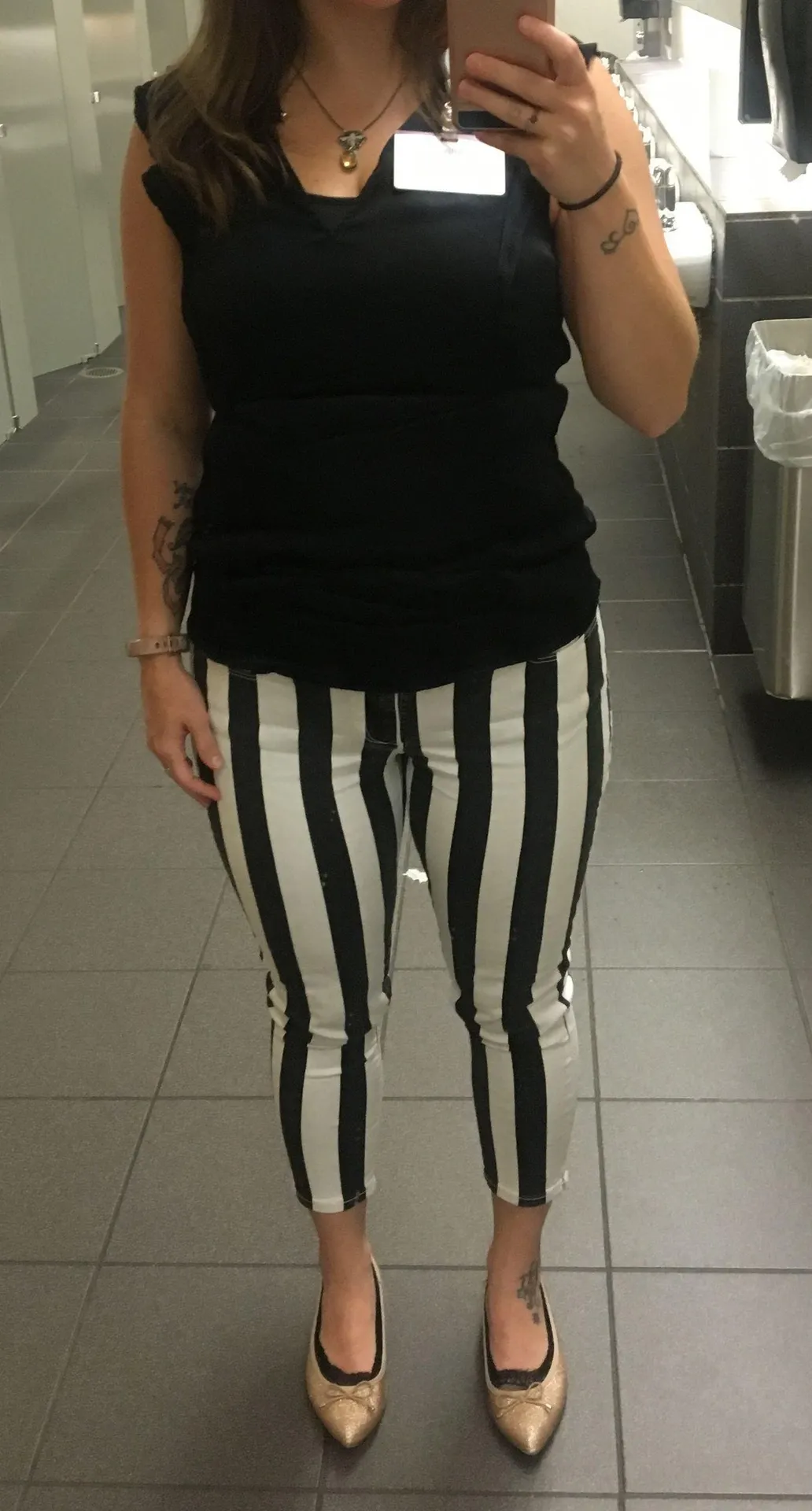 Chip & Pepper Black And White Stripe Jeans Size 31 - Image 6