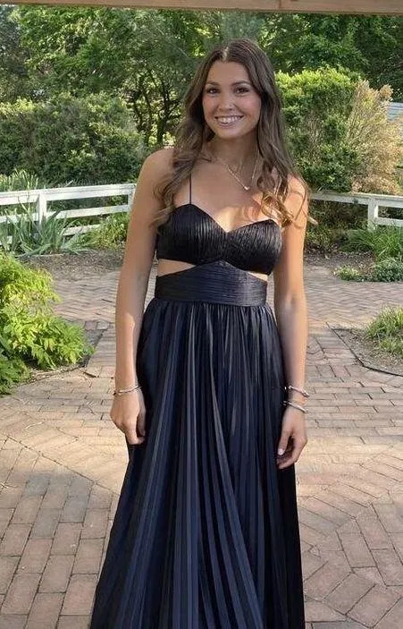 AMUR Black Satin Pleated Bustier Rib Cut - Image 5