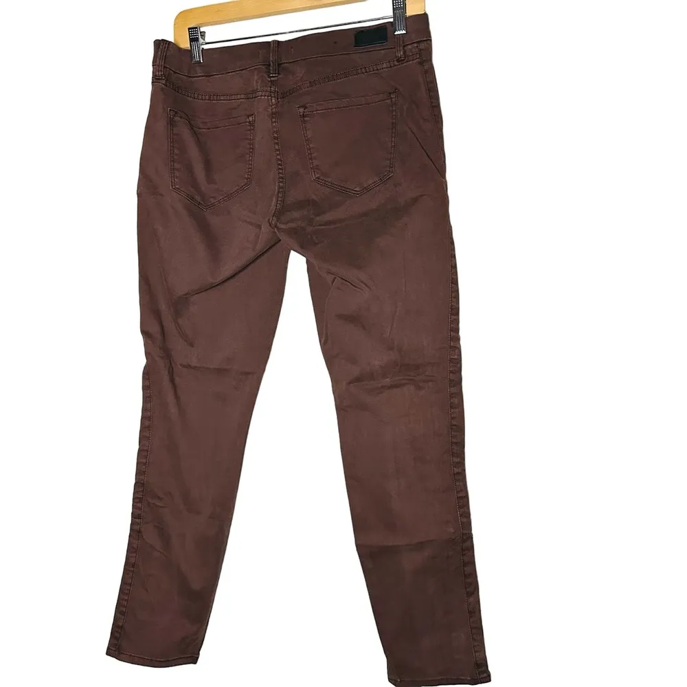 Dear John Women's Rustic Red Side Zipper Straight Leg Jeans Size 28 - Image 2