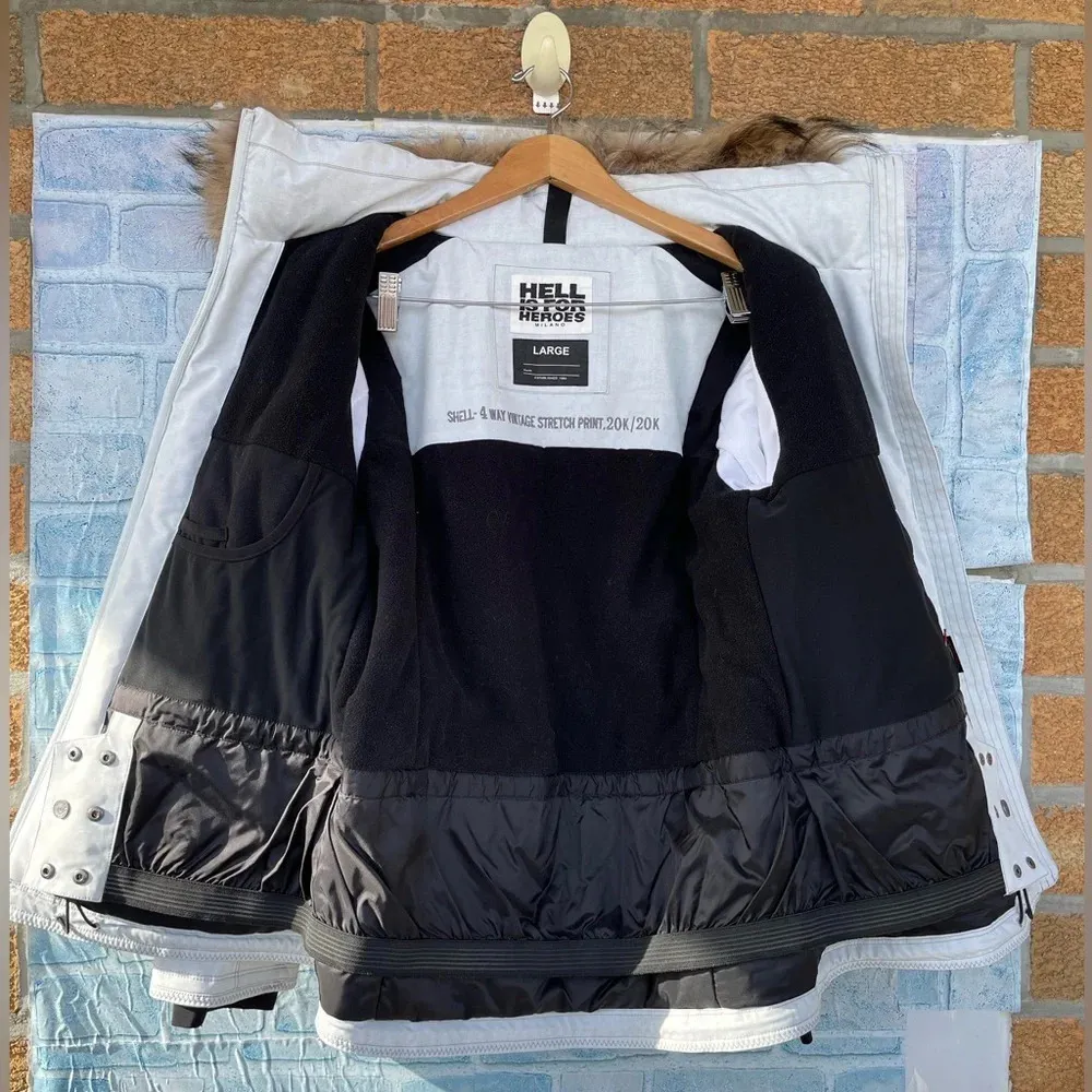 HELL IS FOR HEROES SONNTAG WOMENS SKI JACKET LARGE Green - Image 12