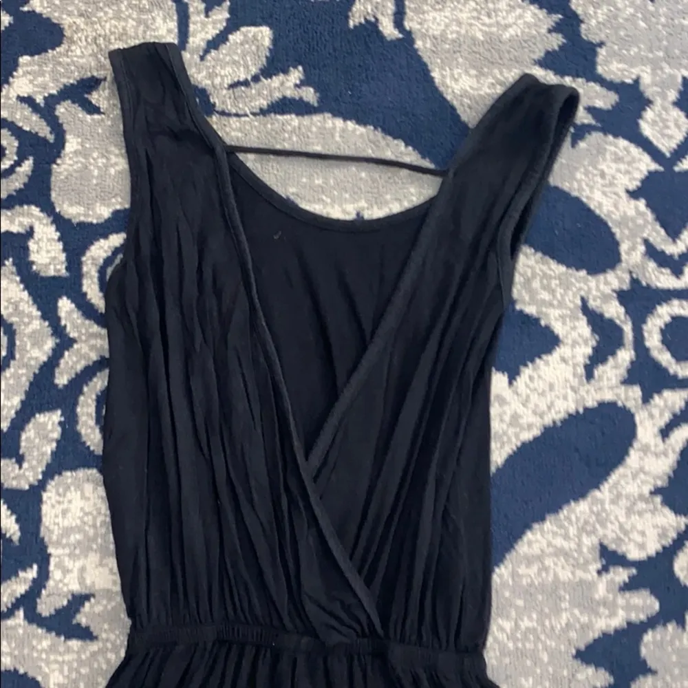 Cotton Sleeveless Romper Black - Image 5