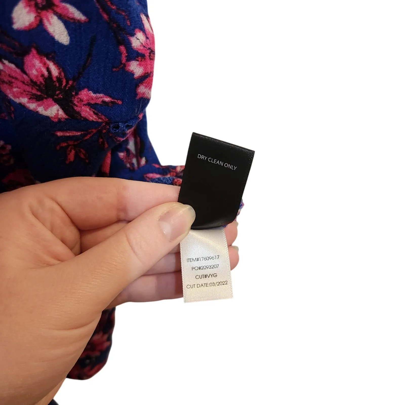 Torrid Blue Pink Floral Boho Smocked V-Neck Peplum Eyelet Cami Tank Top Size 5X - Image 10