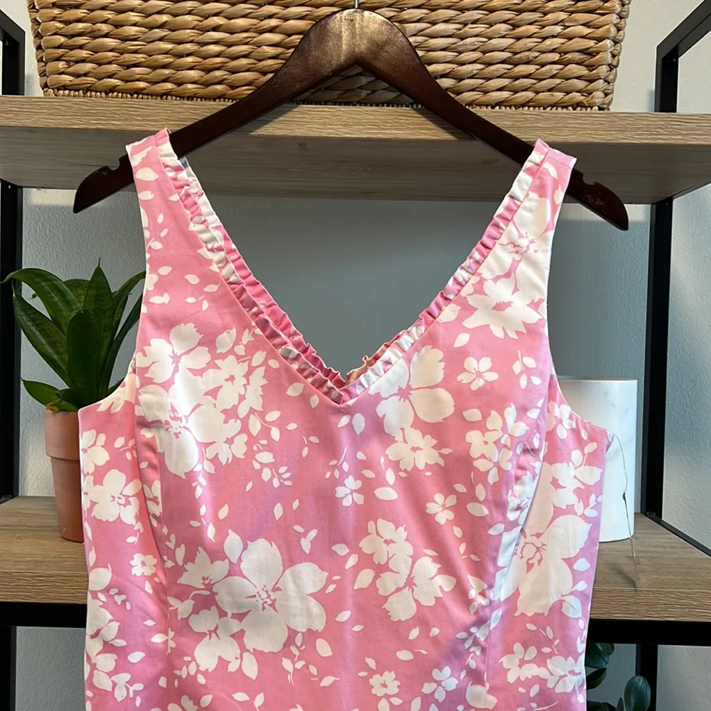 NWT Jones New York Cotton Floral Print Dress, 10 - Image 2