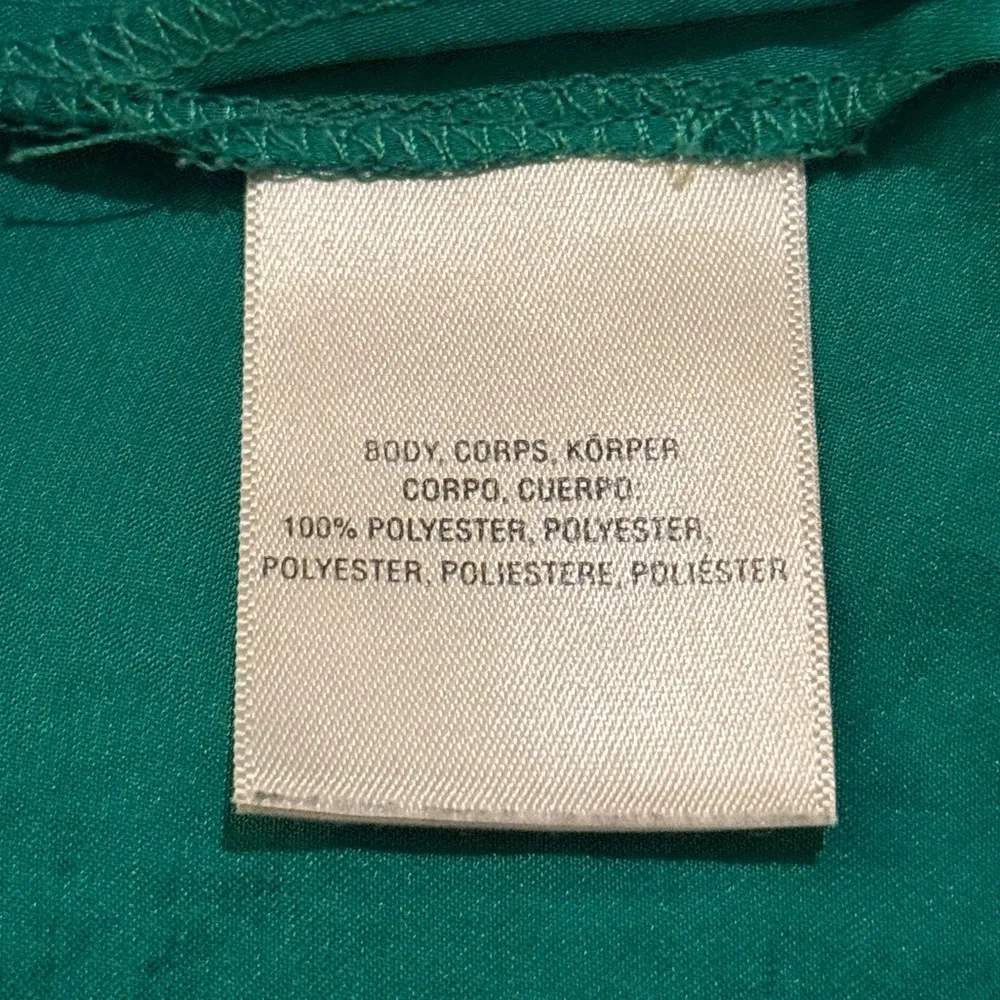 Maeve Anthropologie emerald green lightweight preppy blouse women’s size 0 - Image 6