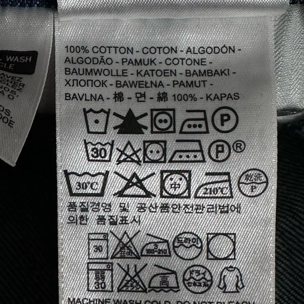 Levi's Original Women's Size‎ Small Overalls in Dark Blue Denim Bib Straight Leg - Image 8