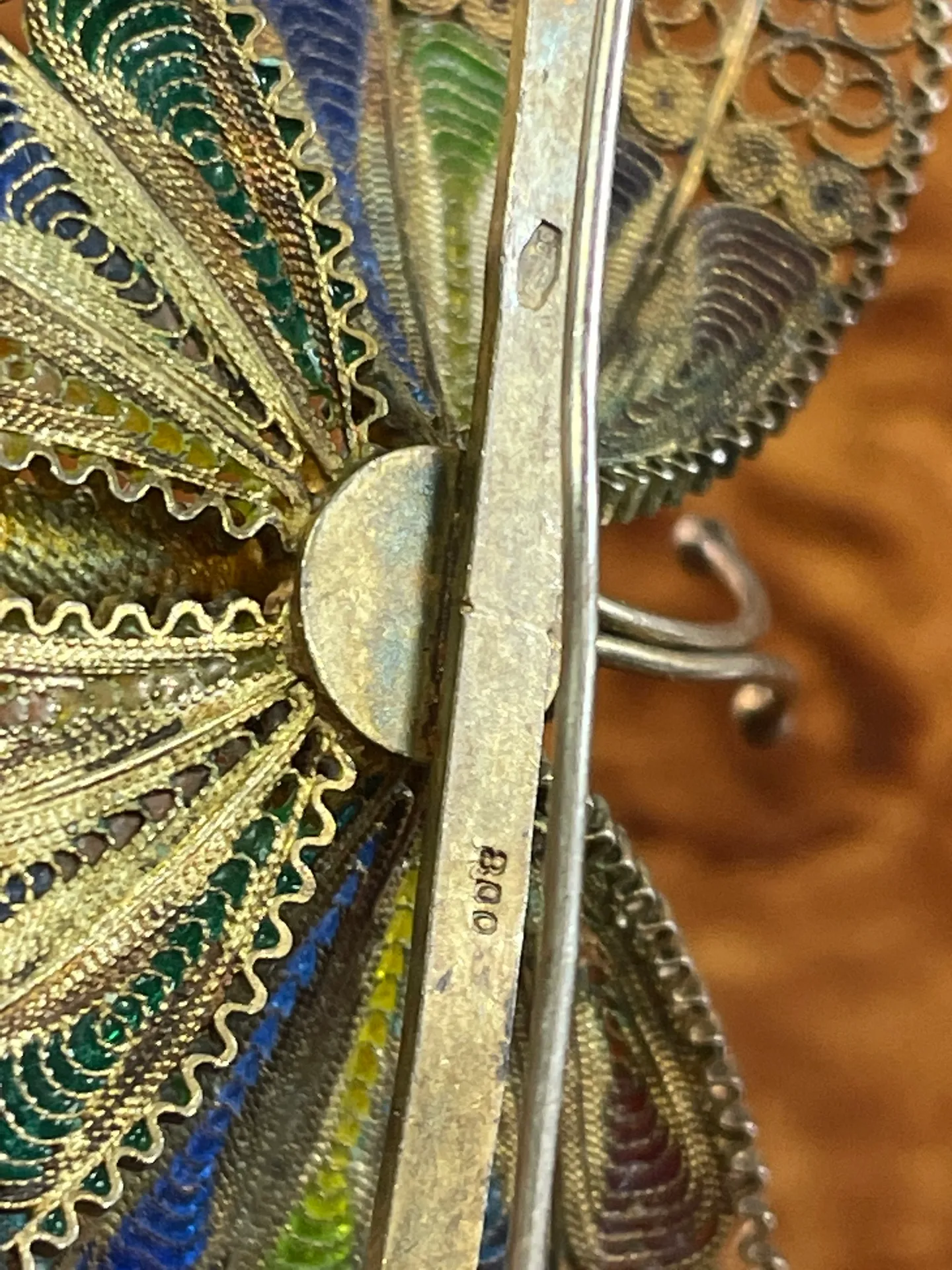 Vintage Colorful Enamel Butterfly Brooch / Pin - Image 4