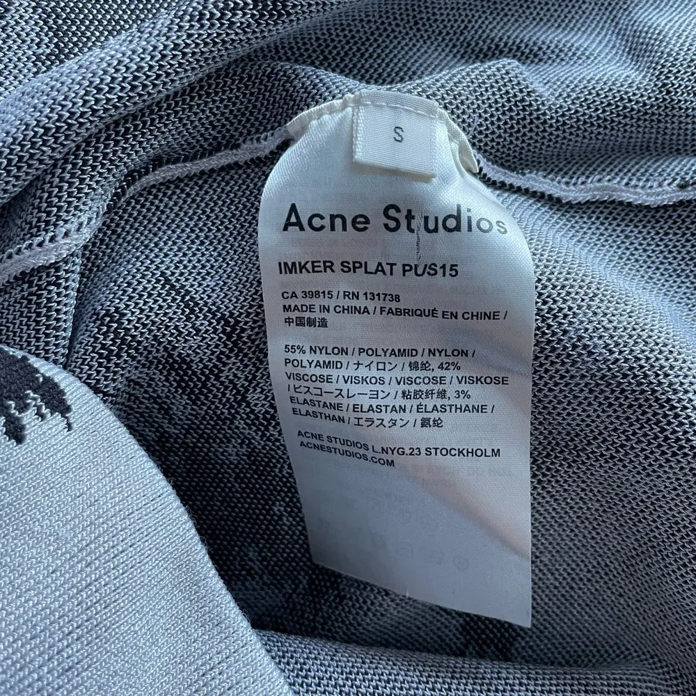 Sweater Ink Splatter Print Short Sleeve Size Small FLAWS - Image 12