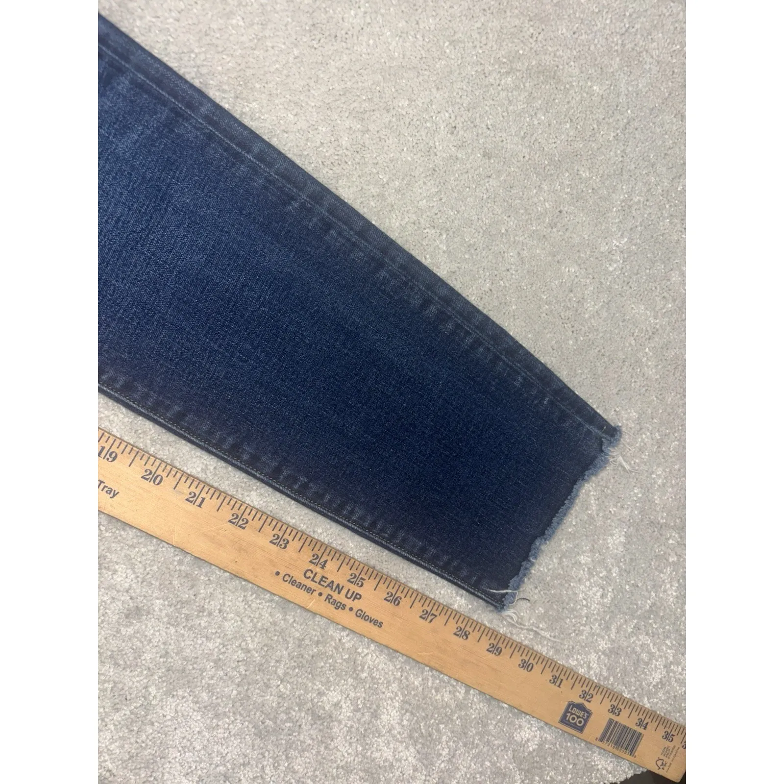 imogene And willie + virginia jeans Size 27 Reg Dark Wash Fray Raw Hem Blue - Image 11