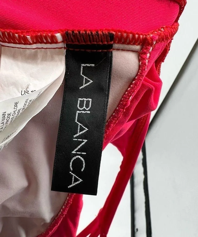 La Blanca Island Goddess multi-strap cross back one piece swimsuit size 12 - Image 9