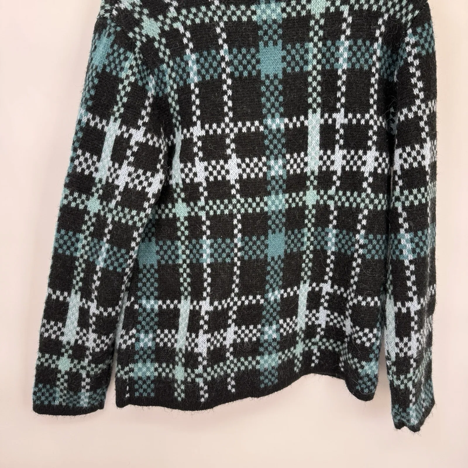 Soft Surroundings Aspen Sweater Jacket Womens Medium Wool Alpaca Blend Pockets - Image 11