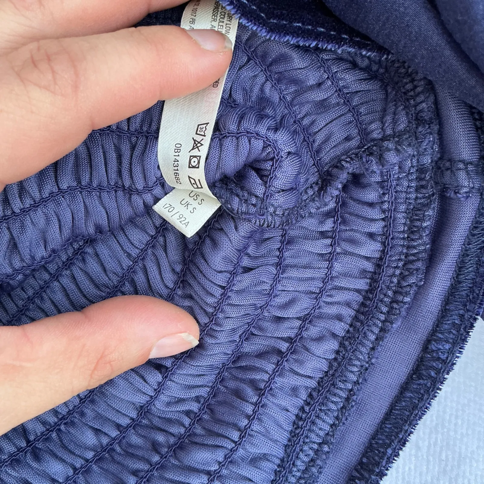 Free People Intimately Bodysuit Purple Puff Sleeve‎ Velvet Off Shoulder XS - Image 8