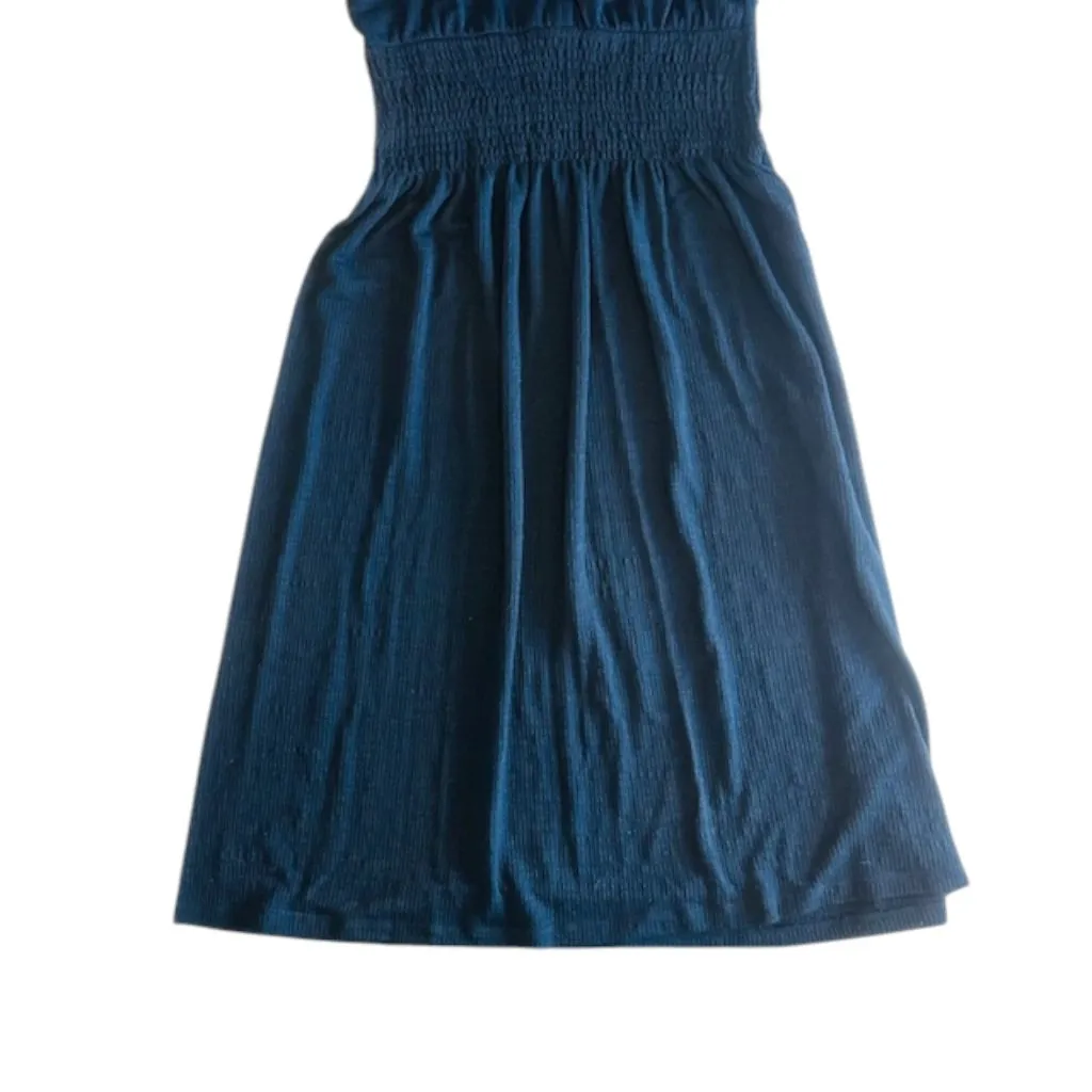 NWT! Liz‎ Claiborne Short Sleeve Midi A-Line Dress Signature Navy Size Small - Image 7