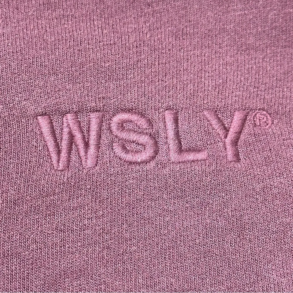 WSLY Women’s Size XS Purple Plum Ombré Dip Dye Ecosoft Crew Neck Sweatshirt - Image 7