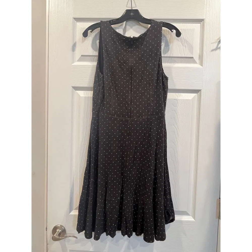 Loft outlet gray polkadot dress 4‎ - Image 3
