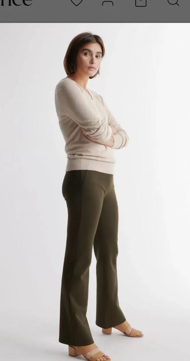 Quince  Ponte Ultra-Stretch Ponte Bootcut Pants - Image 5