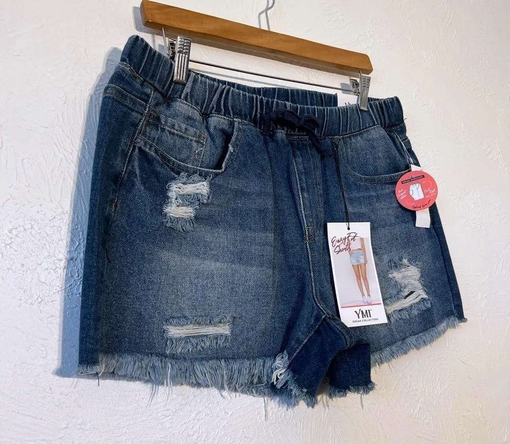 YMI EASY FIT DREAM COLLECTION PULL ON SHORTS STRETCH HYBRID SZ XL NEW - Image 3