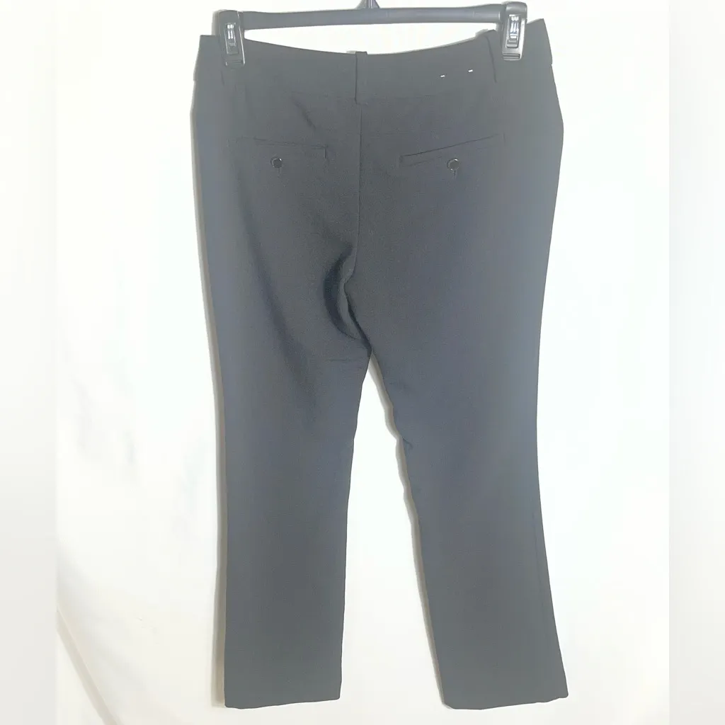 Calvin Klein Black Dress Pants Size 6 Mid Rise Straight Leg Trousers - Image 3